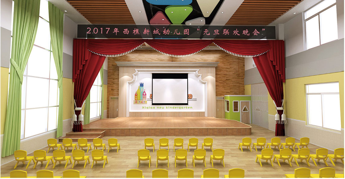 中国田园风系列-幼儿园音乐室装修效果2