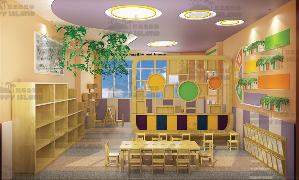 桂林市建军幼儿园美术室效果