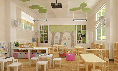 增城一幼 幼儿园装修设计效果 整体效果图