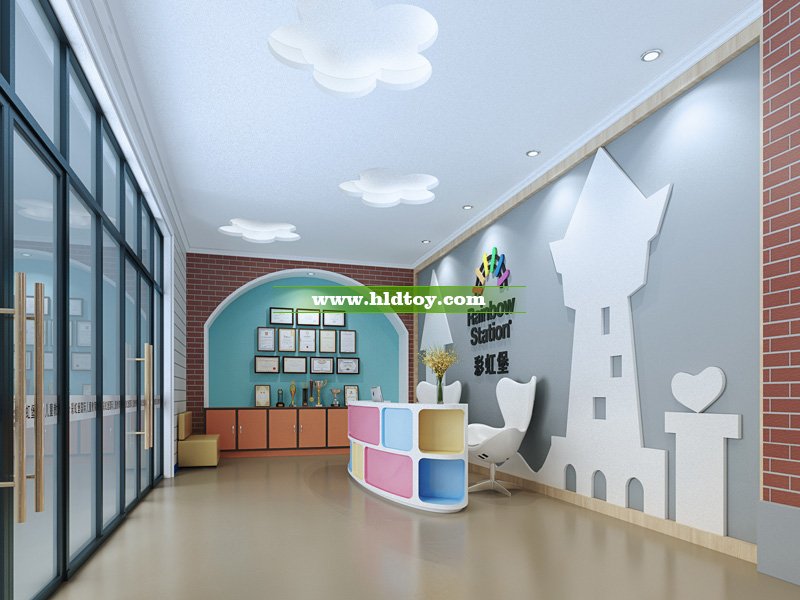 彩虹堡幼儿园大厅装修效果图